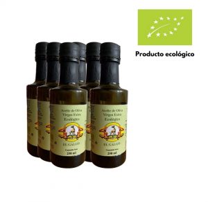 pack de 6 botellas de aceite de oliva virgen extra ecol贸gico